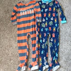 Carters 5T Fleece Footie Pajamas